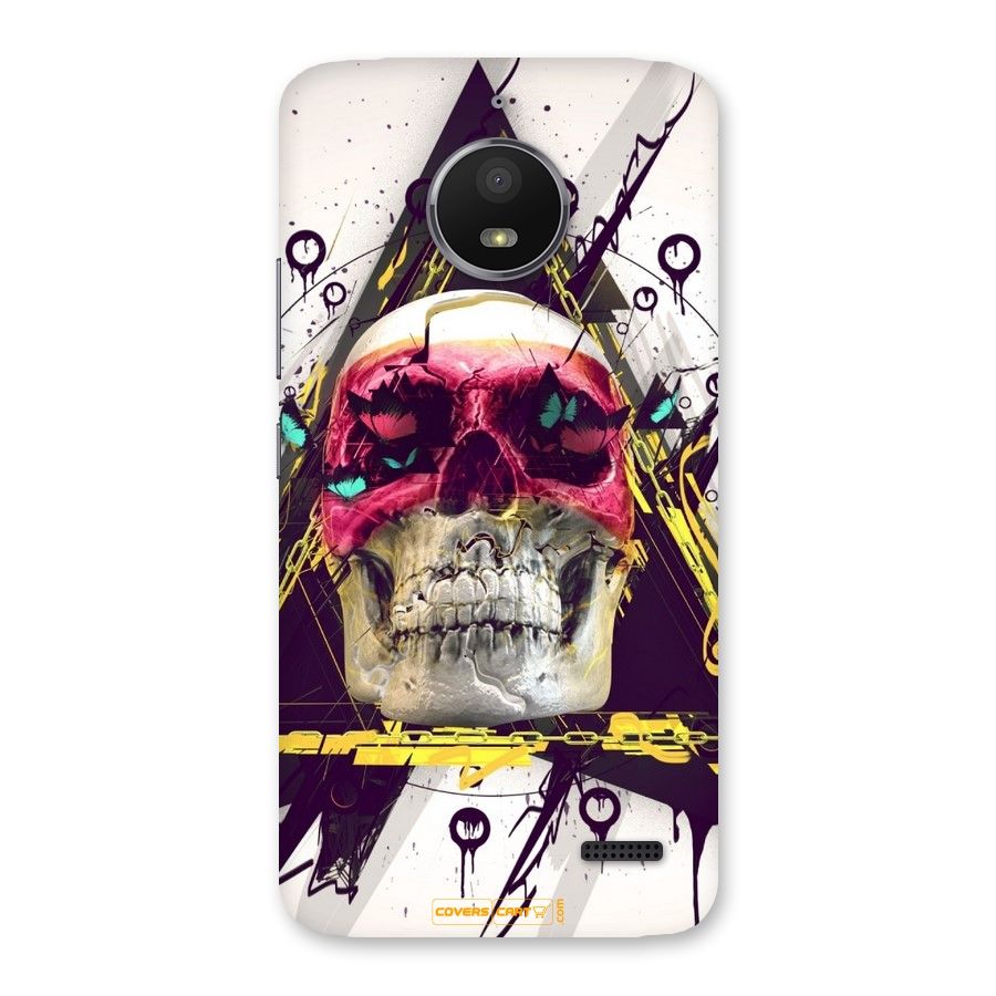 Abstract Skull Back Case for Moto E4