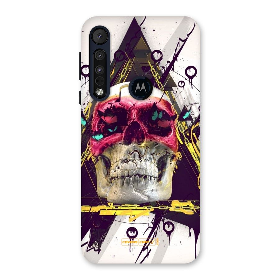 Abstract Skull Back Case for Motorola One Macro