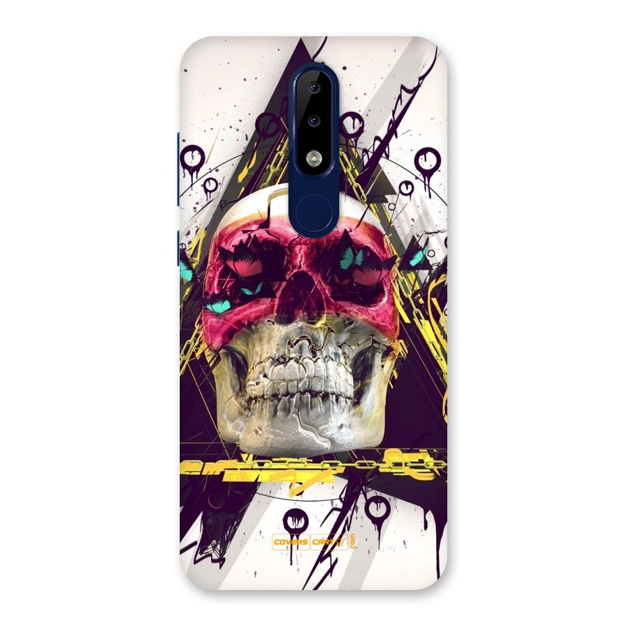 Abstract Skull Back Case for Nokia 5.1 Plus