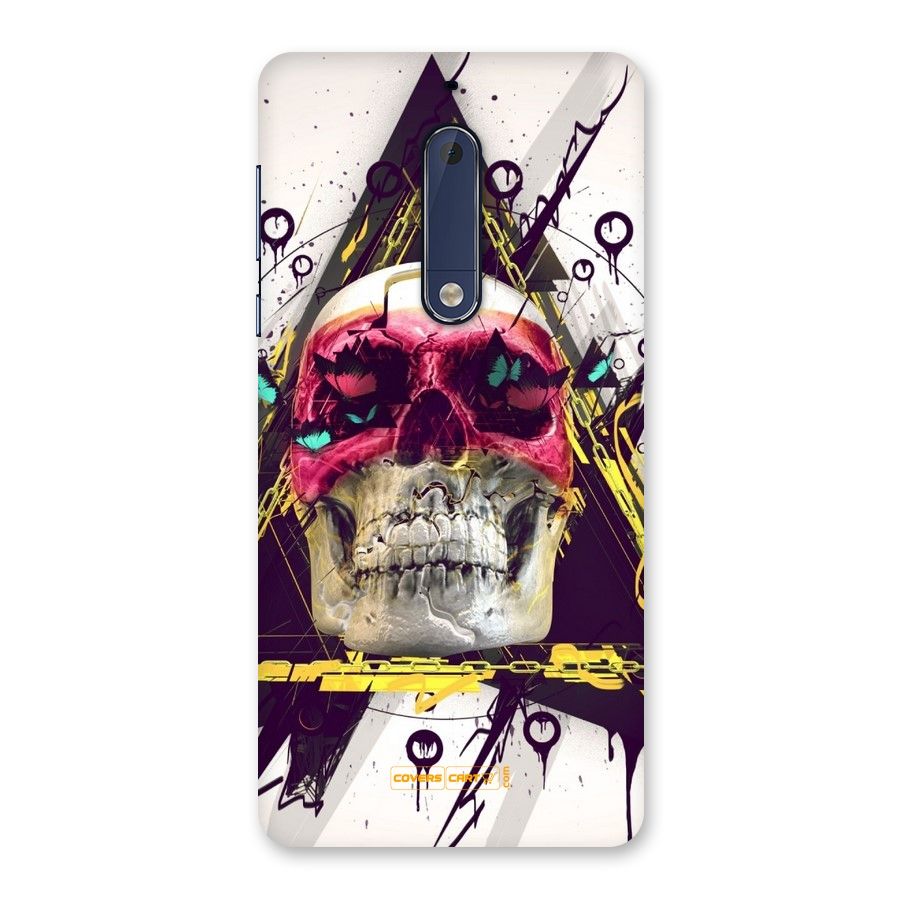Abstract Skull Back Case for Nokia 5
