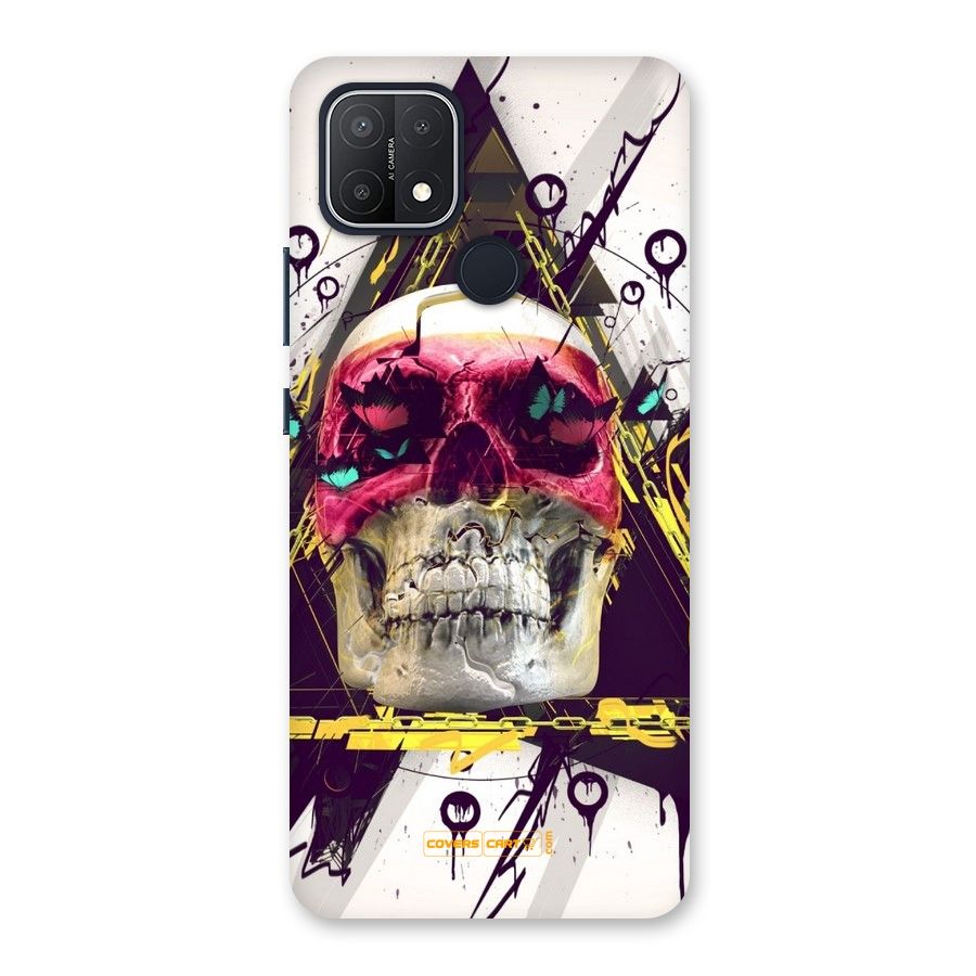 Abstract Skull Back Case for Oppo A15