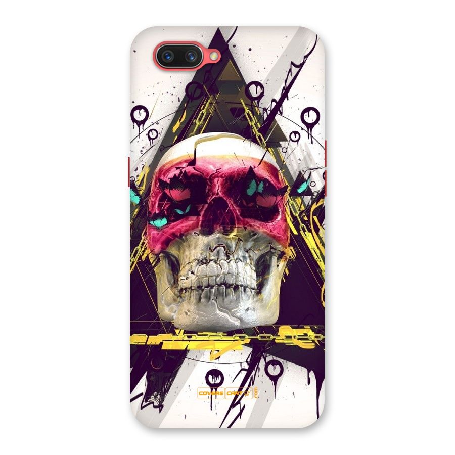 Abstract Skull Back Case for Oppo A3s