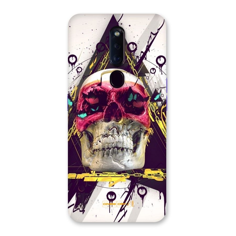 Abstract Skull Back Case for Oppo F11 Pro