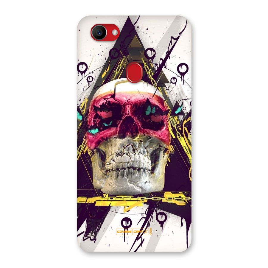 Abstract Skull Back Case for Oppo F7