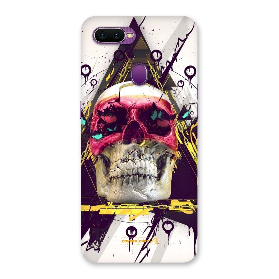 Abstract Skull Back Case for Oppo F9