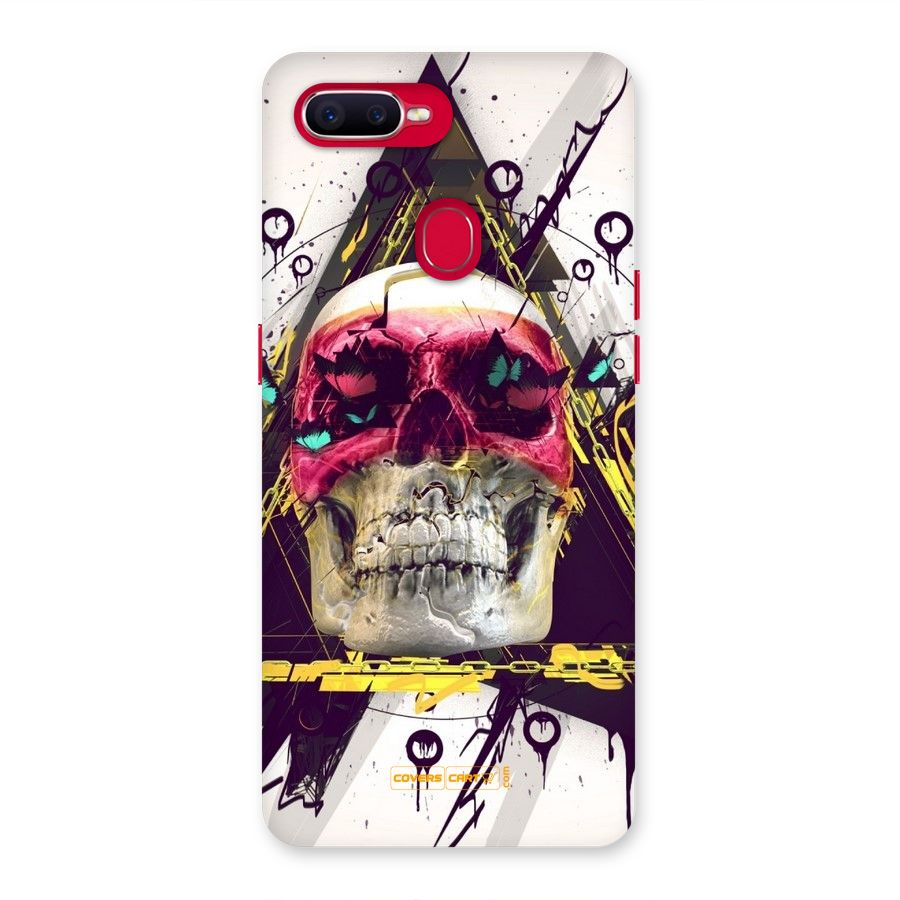 Abstract Skull Back Case for Oppo F9 Pro