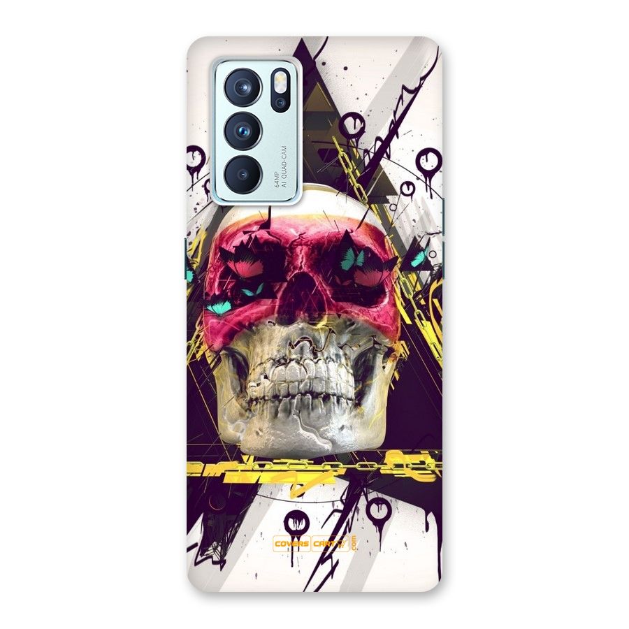 Abstract Skull Back Case for Oppo Reno6 Pro 5G