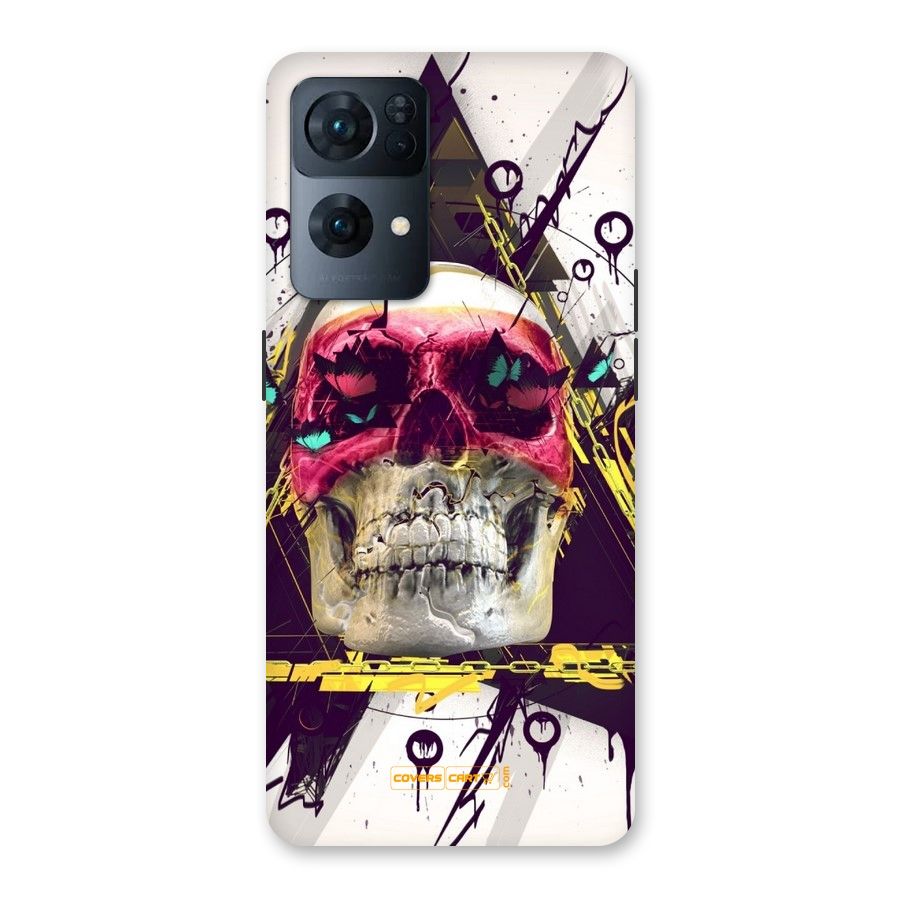 Abstract Skull Back Case for Oppo Reno7 Pro 5G