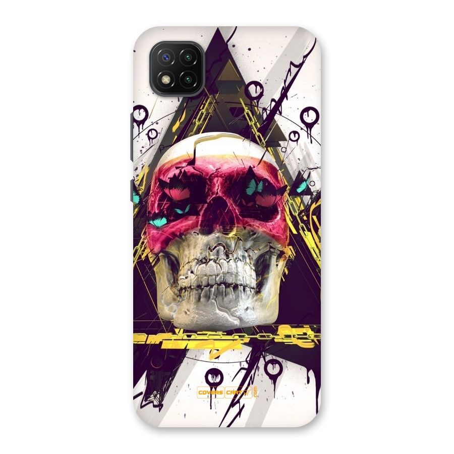 Abstract Skull Back Case for Poco C3