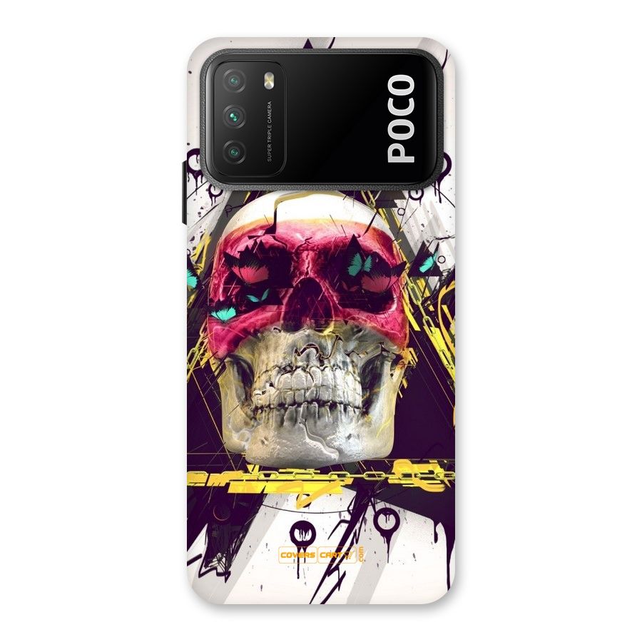 Abstract Skull Back Case for Poco M3