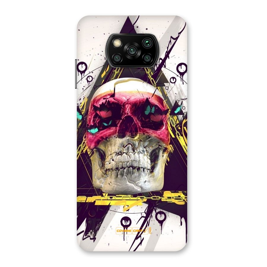 Abstract Skull Back Case for Poco X3