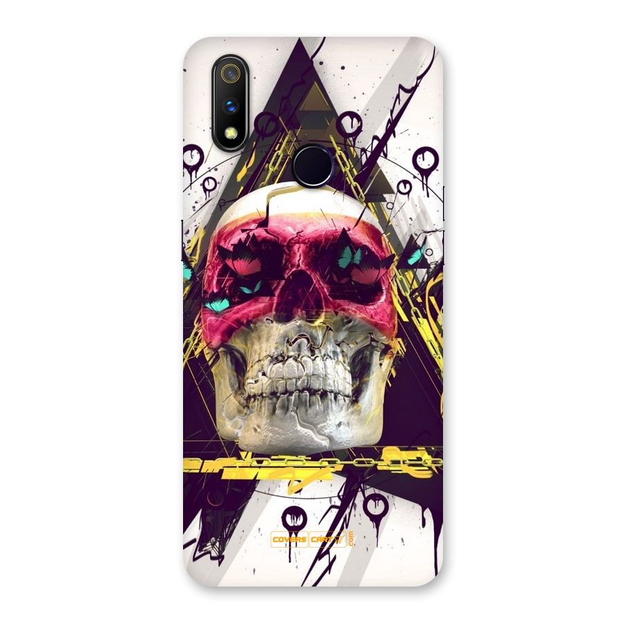Abstract Skull Back Case for Realme 3 Pro