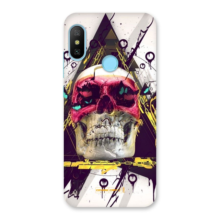 Abstract Skull Back Case for Redmi 6 Pro