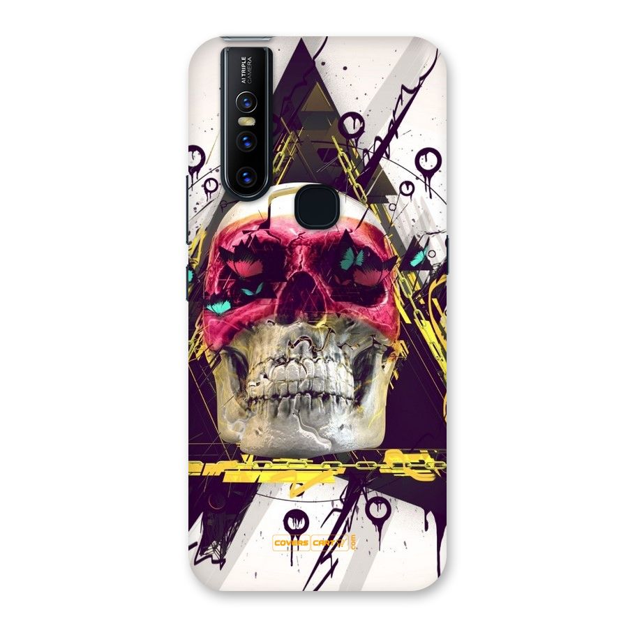 Abstract Skull Back Case for Vivo V15