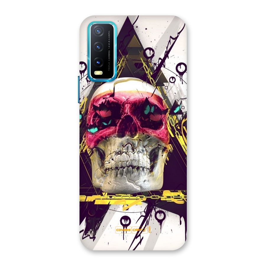 Abstract Skull Back Case for Vivo Y20A