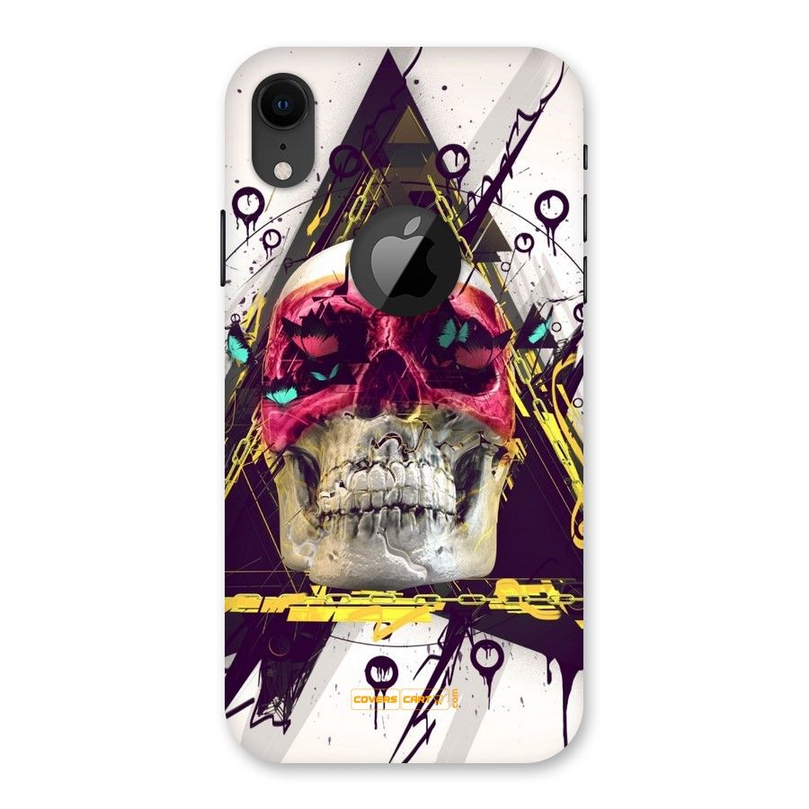 Abstract Skull Back Case for iPhone XR Logo Cut