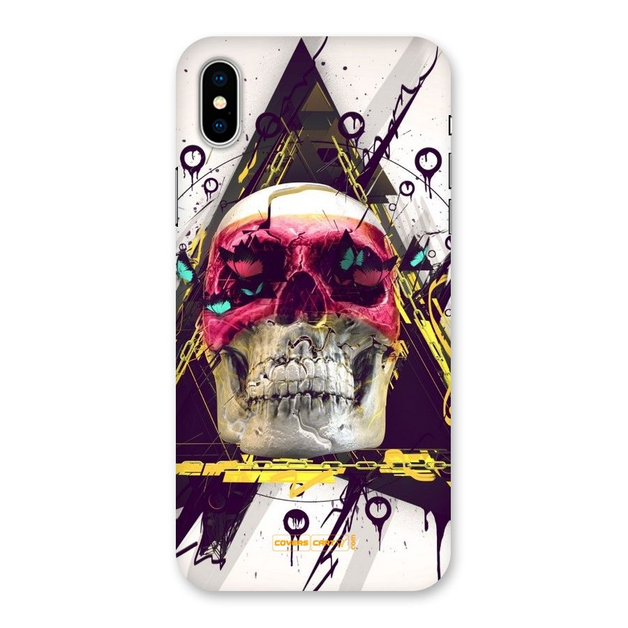Abstract Skull Back Case for iPhone XS
