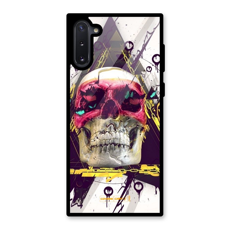 Abstract Skull Glass Back Case for Galaxy Note 10