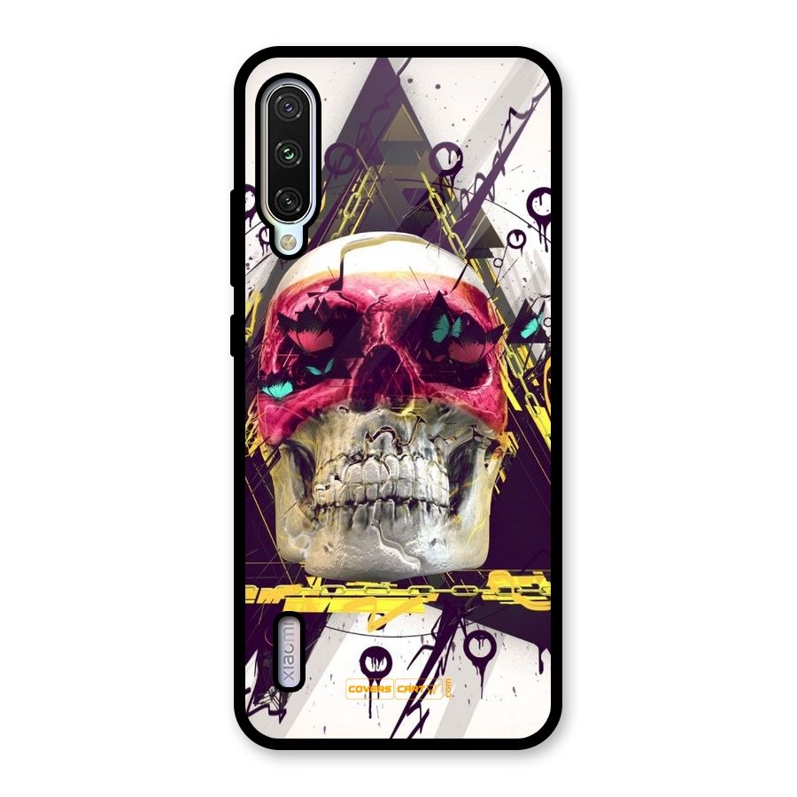 Abstract Skull Glass Back Case for Mi A3