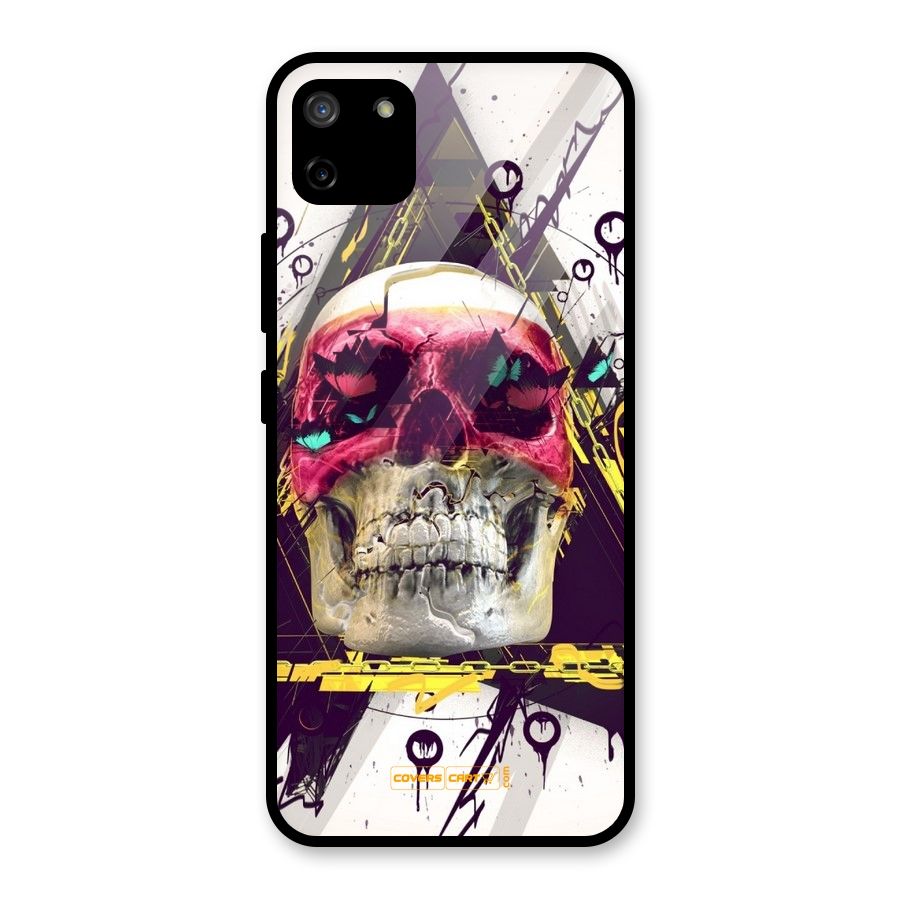 Abstract Skull Glass Back Case for Realme C11