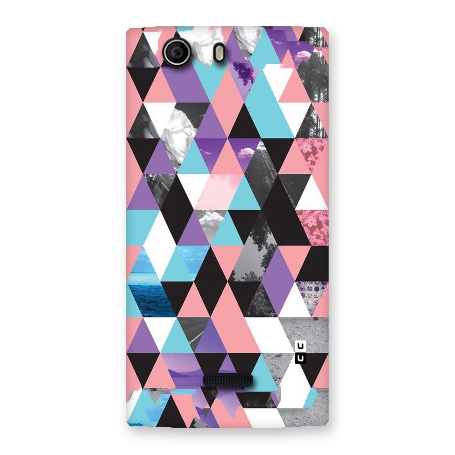 Abstract Splash Triangles Back Case for Canvas Nitro 2 E311