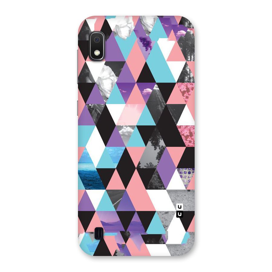 Abstract Splash Triangles Back Case for Galaxy A10