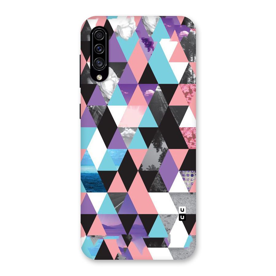 Abstract Splash Triangles Back Case for Galaxy A30s