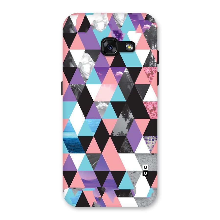 Abstract Splash Triangles Back Case for Galaxy A3 (2017)