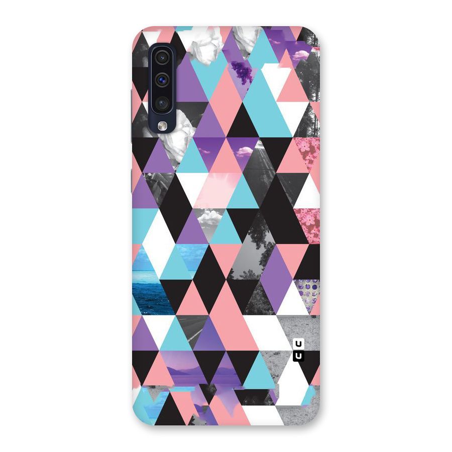 Abstract Splash Triangles Back Case for Galaxy A50s