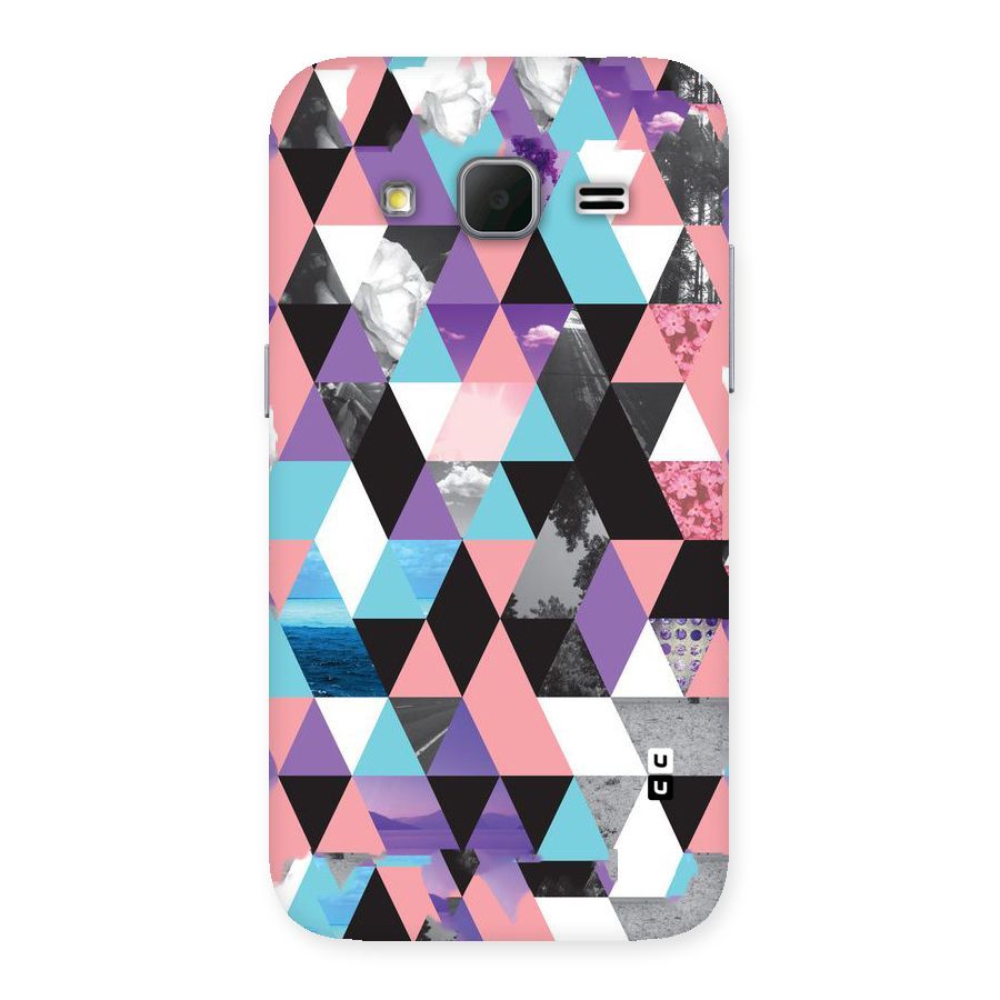 Abstract Splash Triangles Back Case for Galaxy Core Prime