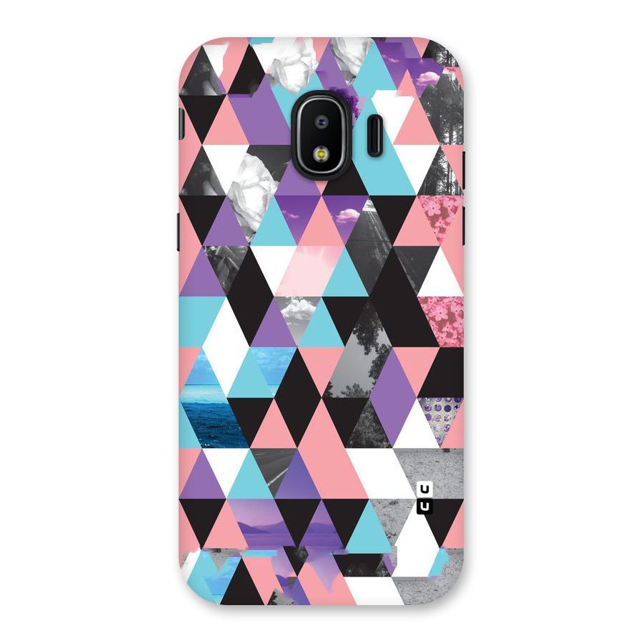 Abstract Splash Triangles Back Case for Galaxy J2 Pro 2018