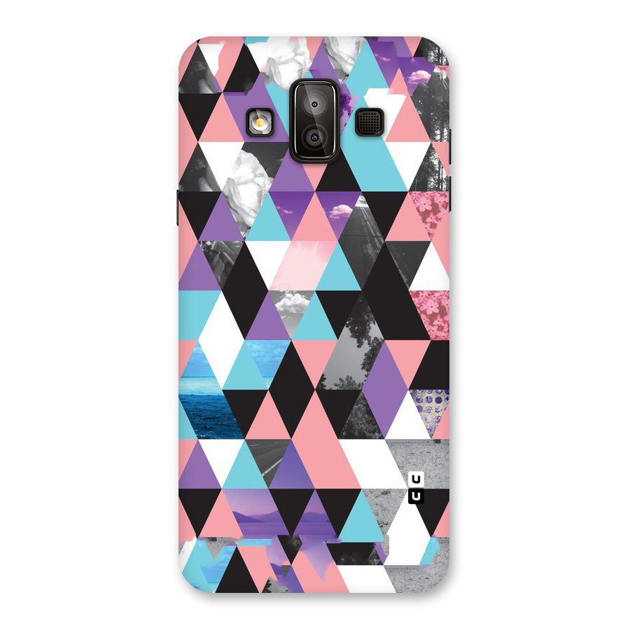 Abstract Splash Triangles Back Case for Galaxy J7 Duo