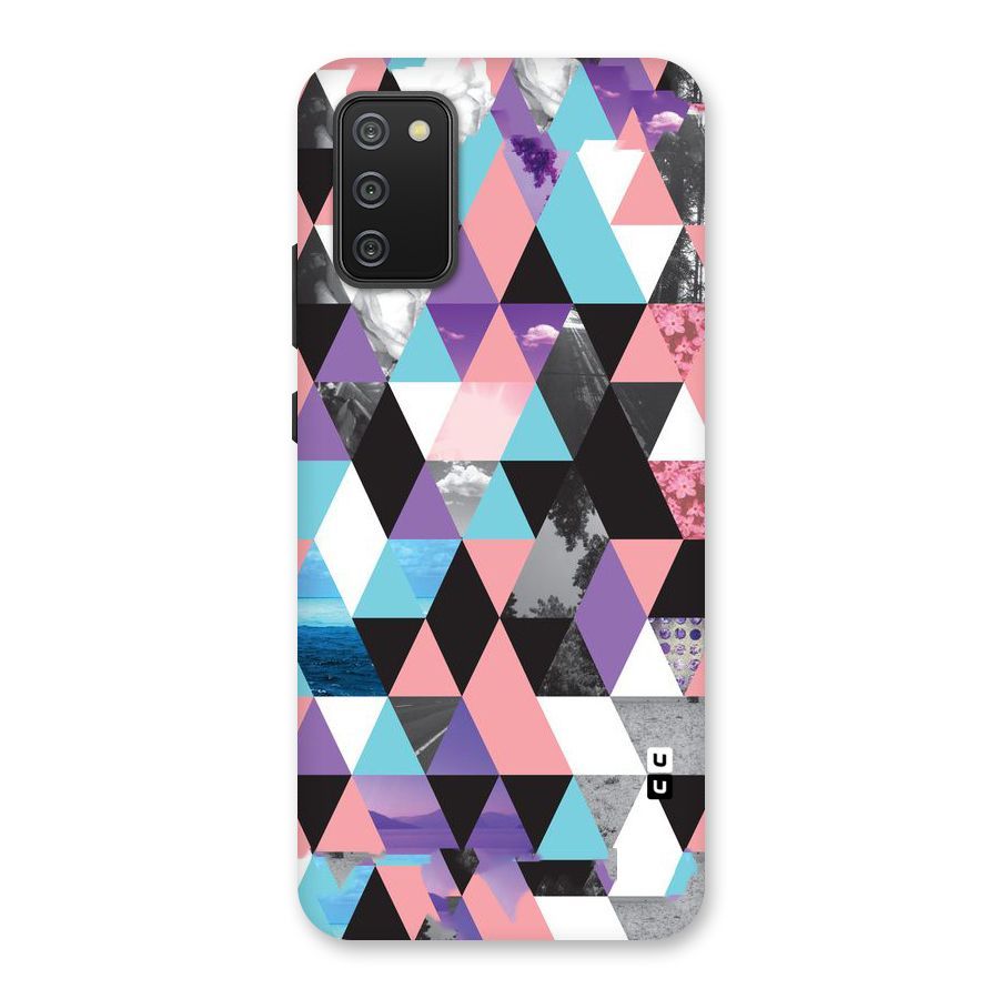 Abstract Splash Triangles Back Case for Galaxy M02s