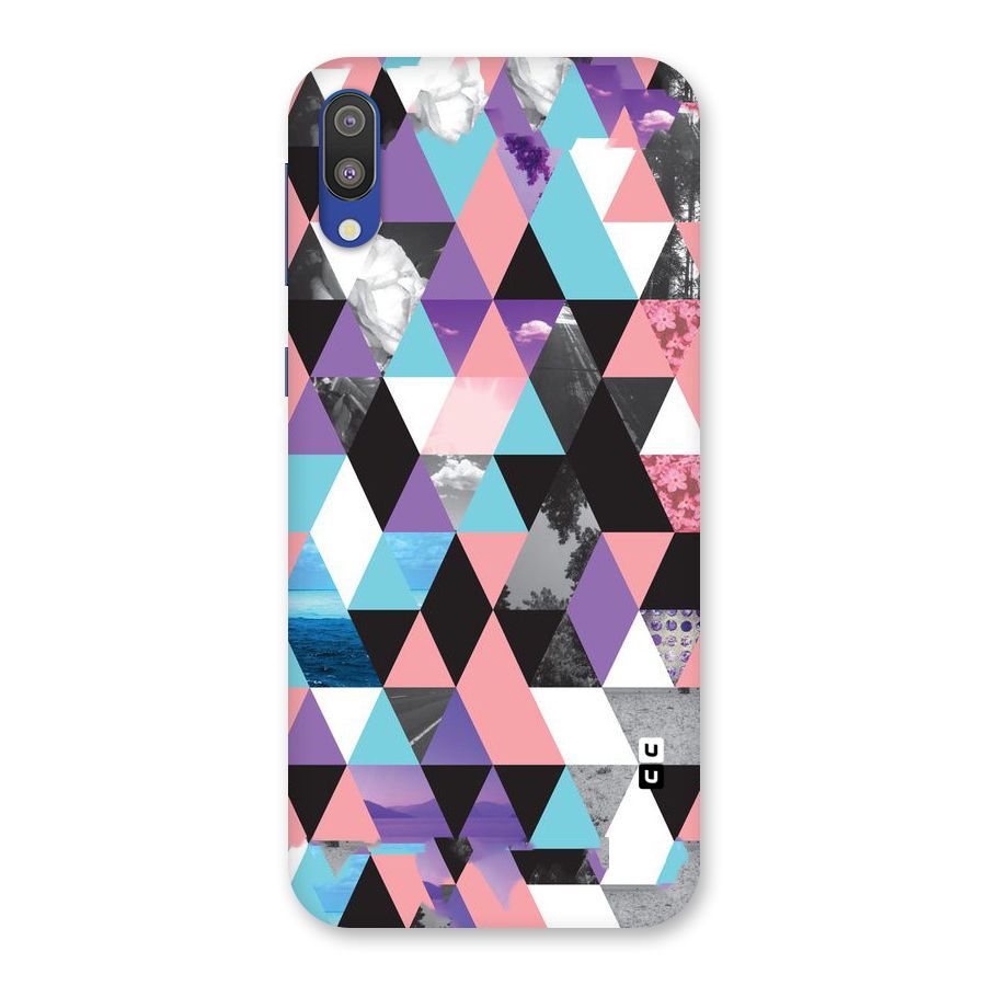 Abstract Splash Triangles Back Case for Galaxy M10