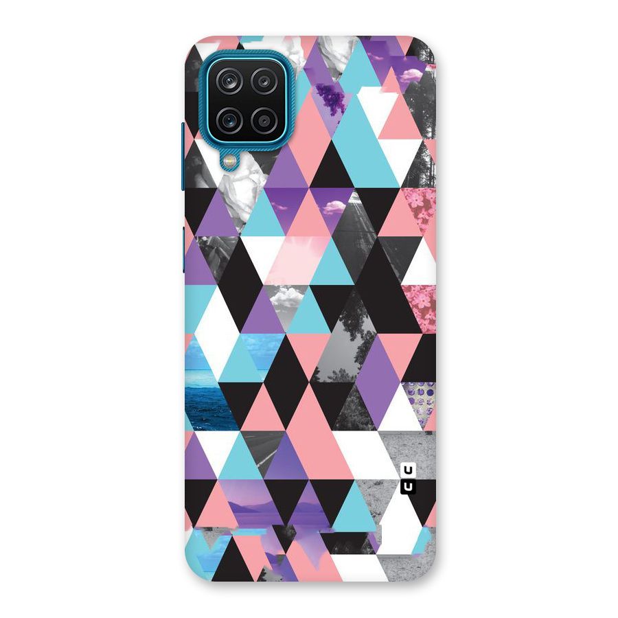 Abstract Splash Triangles Back Case for Galaxy M12