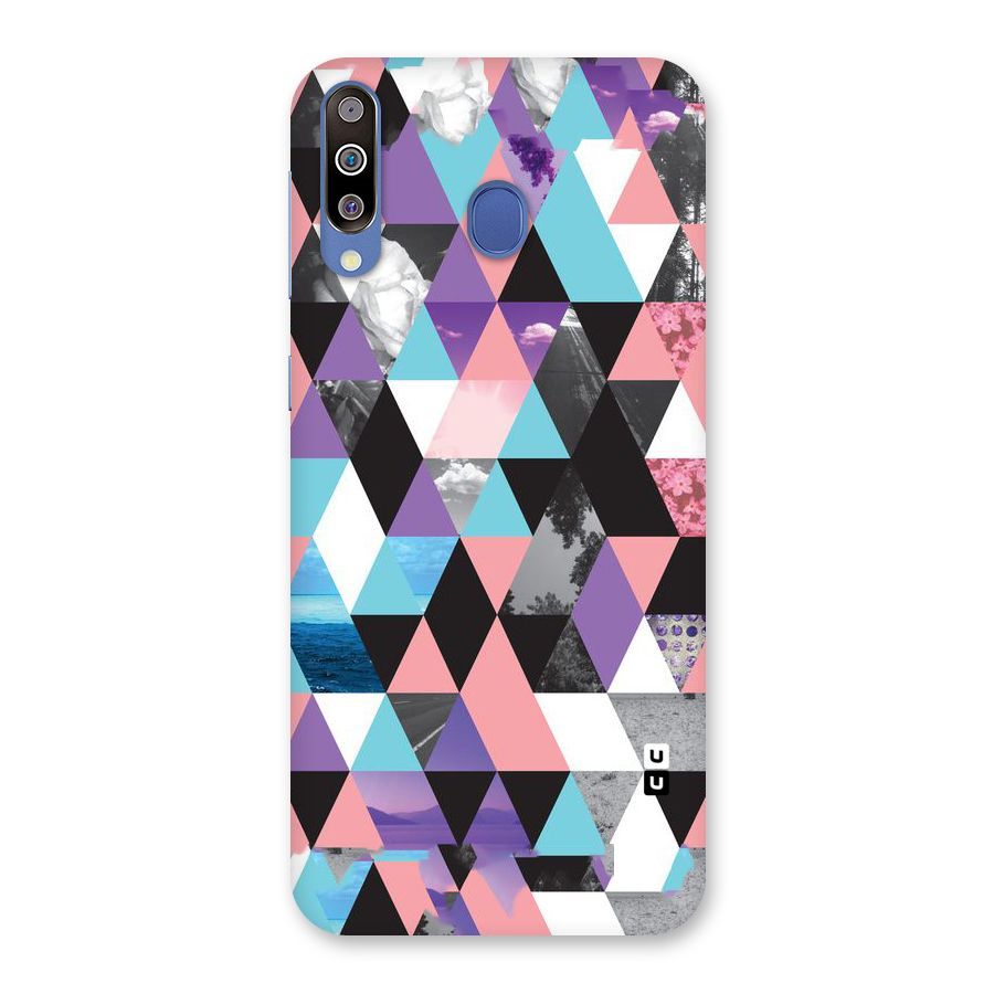 Abstract Splash Triangles Back Case for Galaxy M30