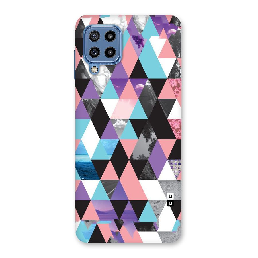 Abstract Splash Triangles Back Case for Galaxy M32