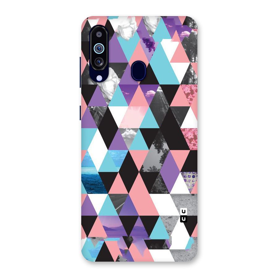 Abstract Splash Triangles Back Case for Galaxy M40