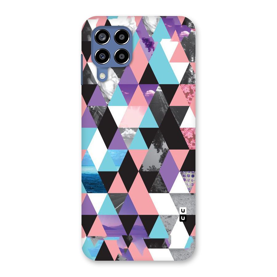 Abstract Splash Triangles Back Case for Galaxy M53 5G
