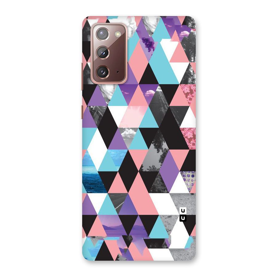 Abstract Splash Triangles Back Case for Galaxy Note 20