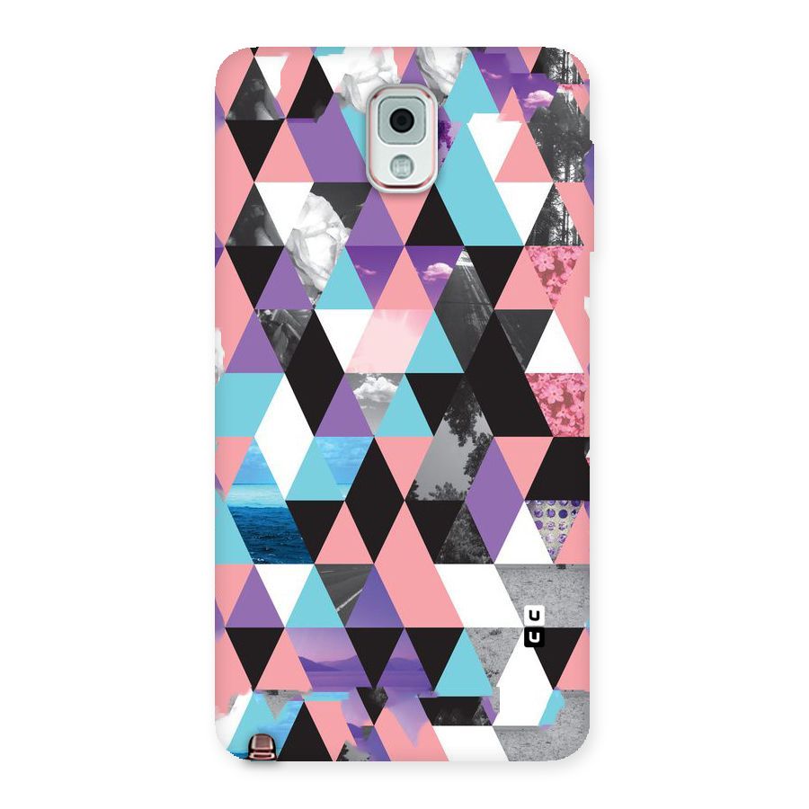 Abstract Splash Triangles Back Case for Galaxy Note 3