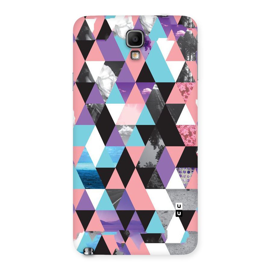 Abstract Splash Triangles Back Case for Galaxy Note 3 Neo