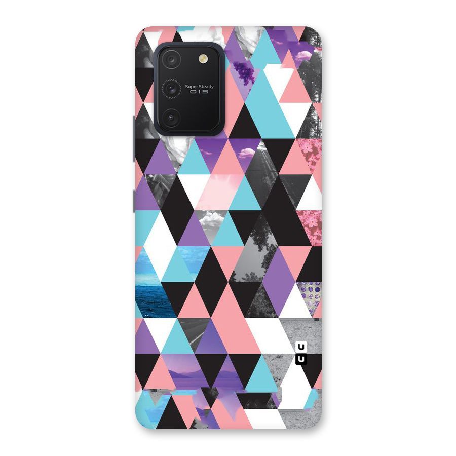 Abstract Splash Triangles Back Case for Galaxy S10 Lite