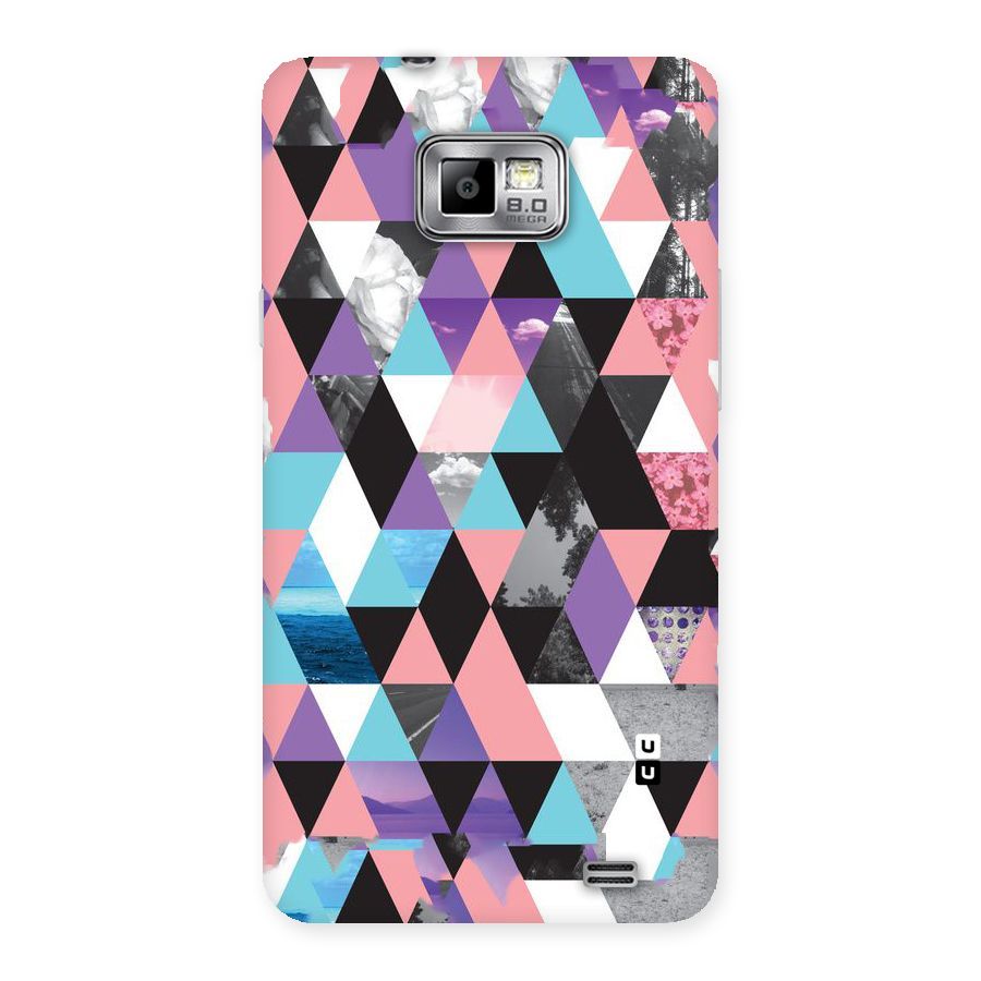 Abstract Splash Triangles Back Case for Galaxy S2