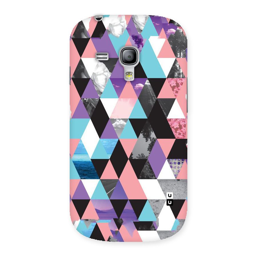 Abstract Splash Triangles Back Case for Galaxy S3 Mini