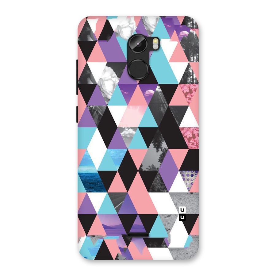 Abstract Splash Triangles Back Case for Gionee X1