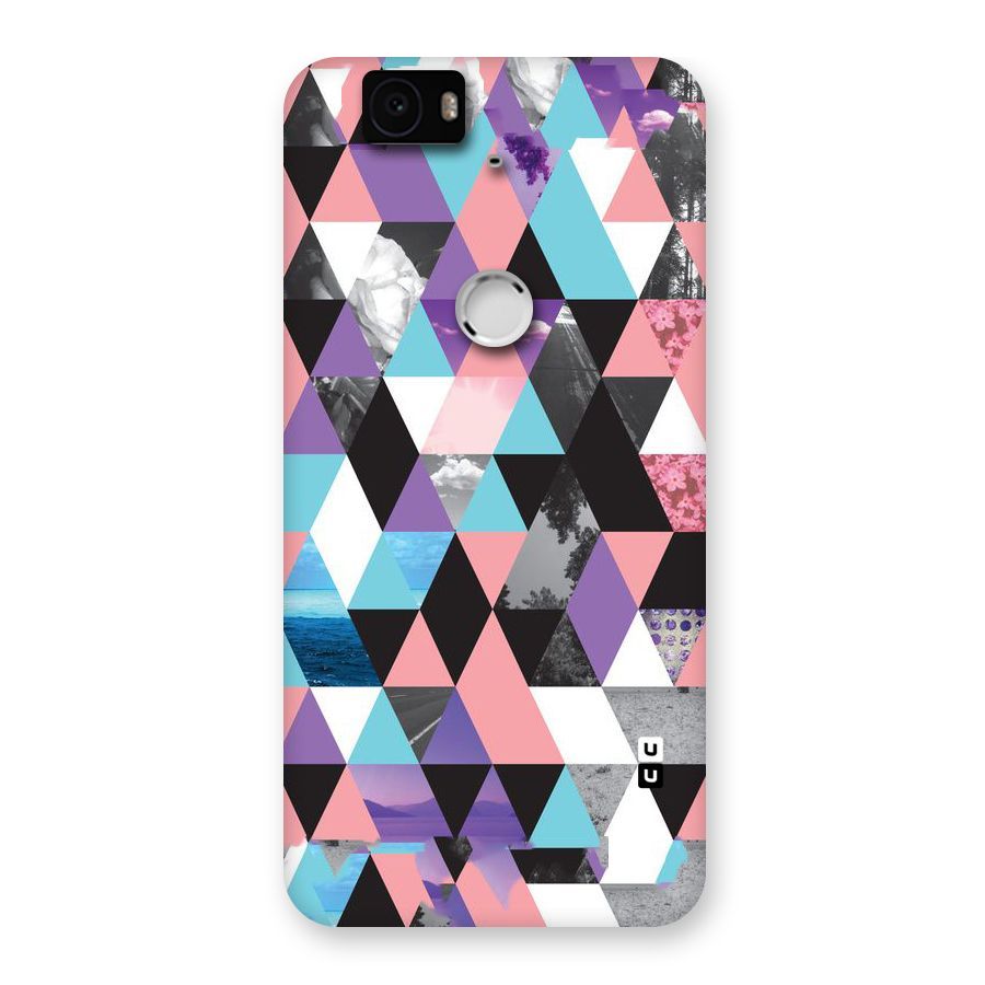 Abstract Splash Triangles Back Case for Google Nexus-6P