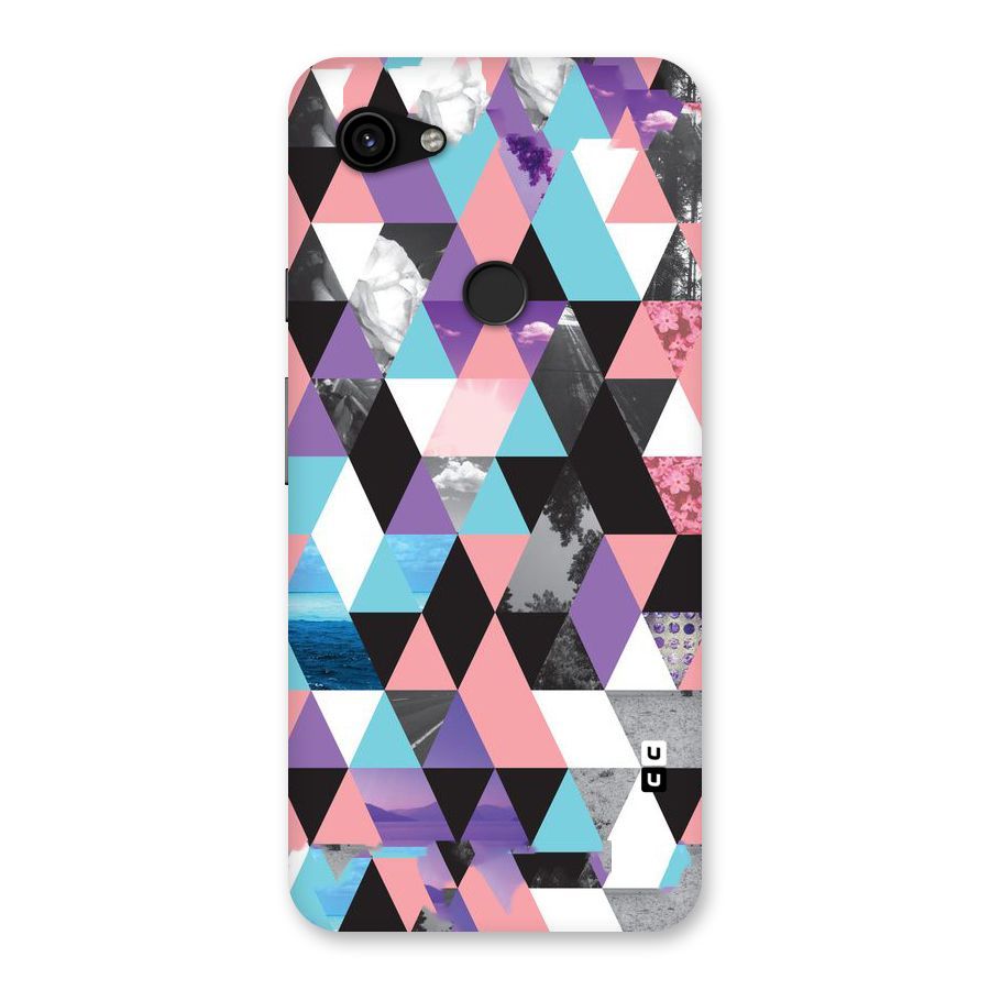 Abstract Splash Triangles Back Case for Google Pixel 3a XL