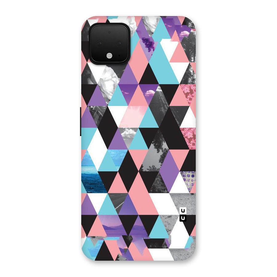 Abstract Splash Triangles Back Case for Google Pixel 4 XL