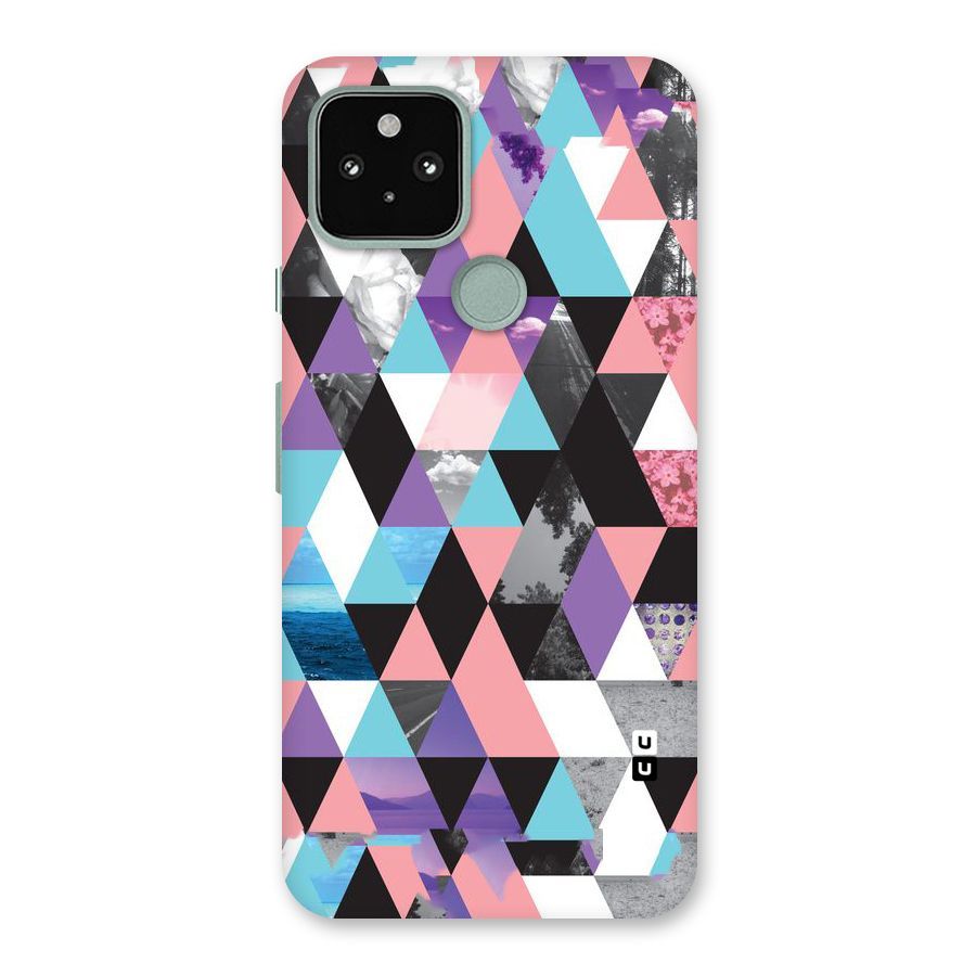 Abstract Splash Triangles Back Case for Google Pixel 5
